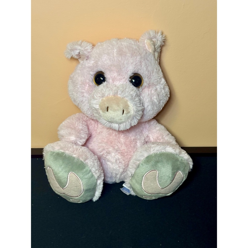 Aurora World Snortster Pink Pig Plush Stuffed Animal Large Eyes 10 Inch Big Feet